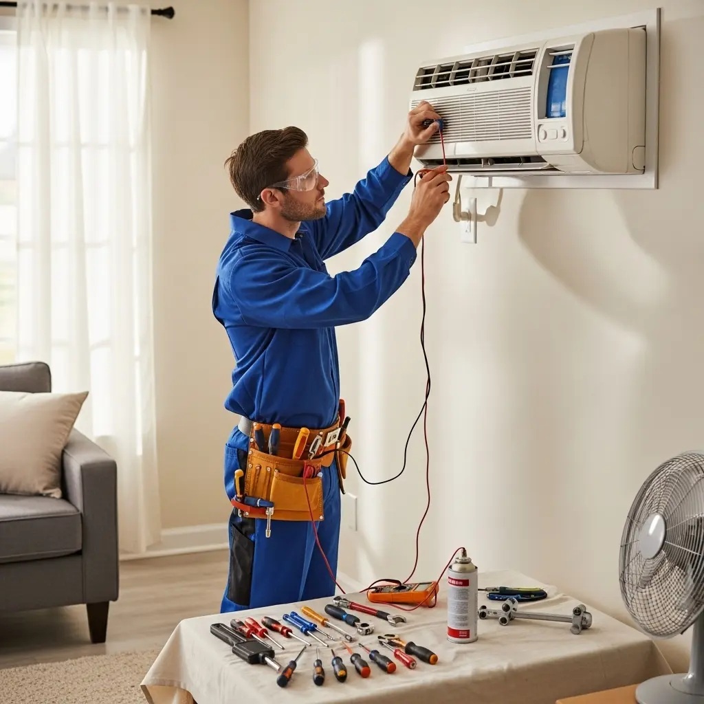 Menderes Termodinamik Termodinamik klima gaz dolumu ve bakım – Enerji verimliliği artırıldı. - Teknik servis örneği